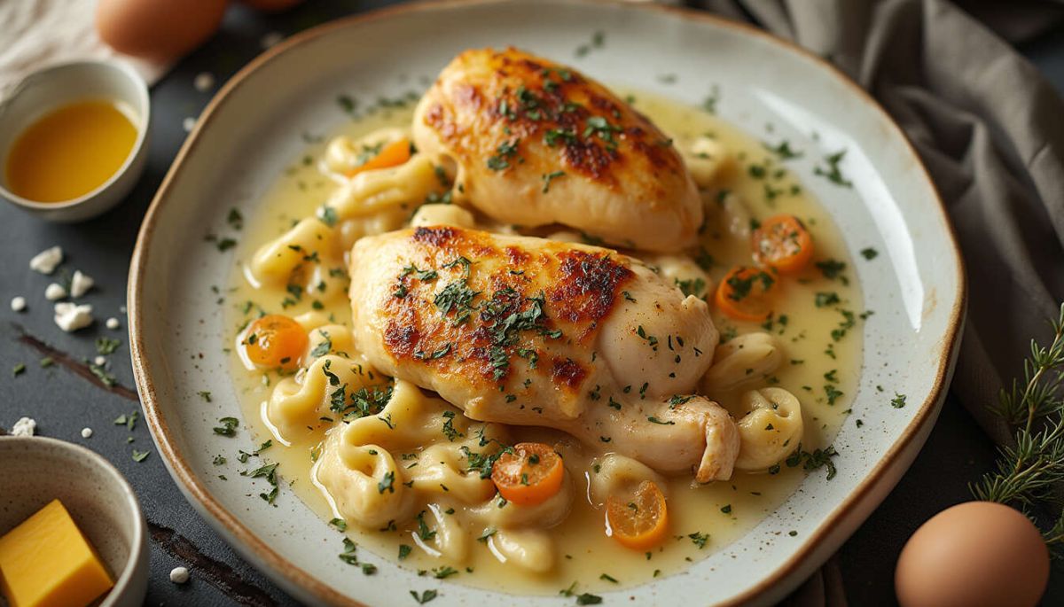 Savourez un blanc de poulet à la normande : une recette simple et délicieuse