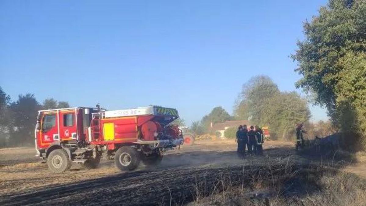 Incendie à Marçay : deux hameaux en danger mais sauvés