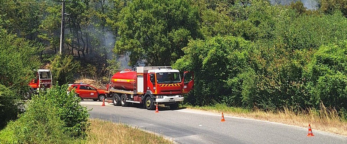 Un incendie de végétation à Arcambal : 28 pompiers en action pour protéger les habitations