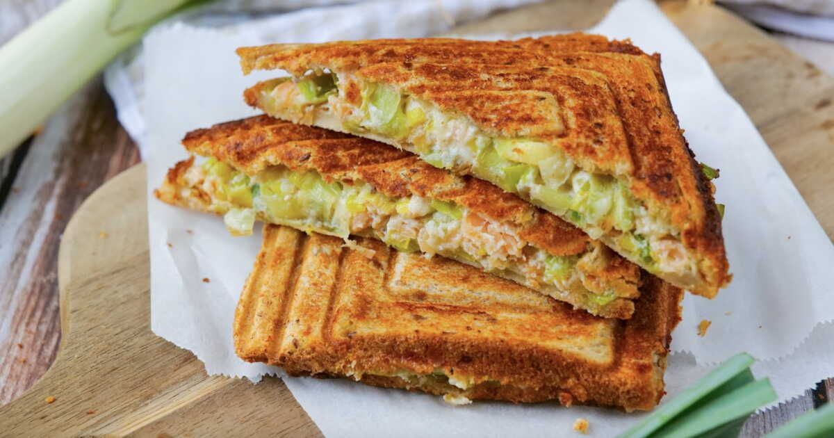Découvrez la recette innovante du croque-monsieur à la truite et poireaux