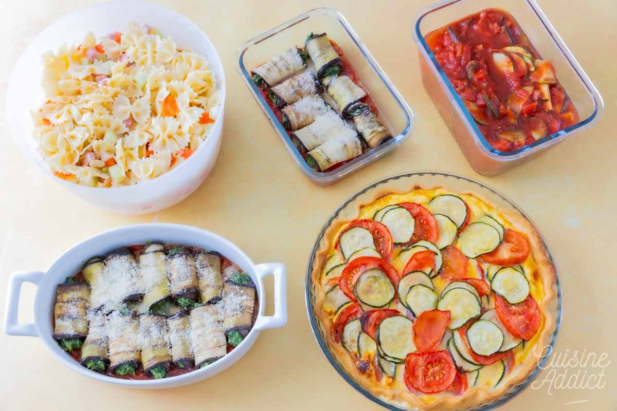 Savoureuse salade de pâtes aux légumes colorés