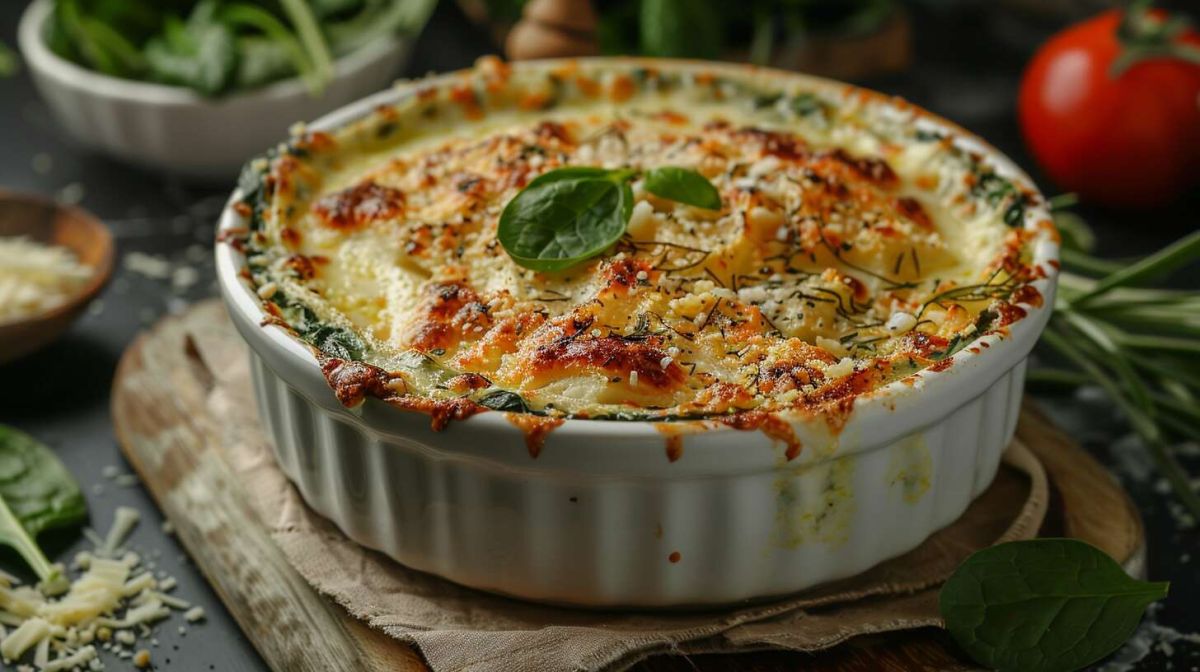Savourez un gratin d'épinards facile et délicieux