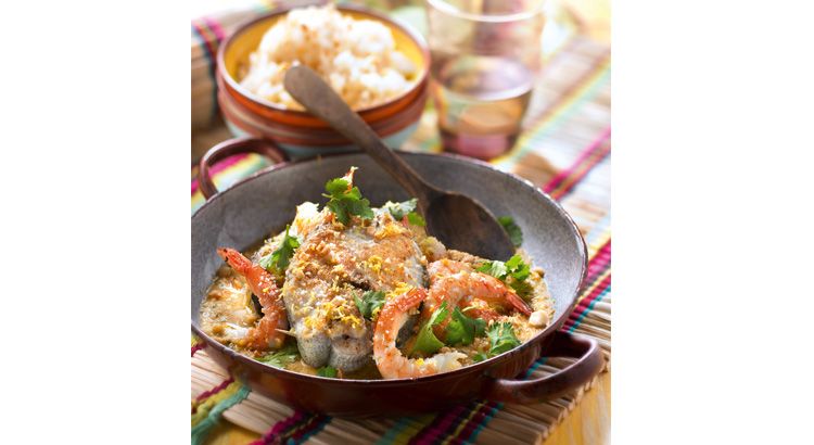 Vatapa de Bahia : poisson aux crevettes et au piment