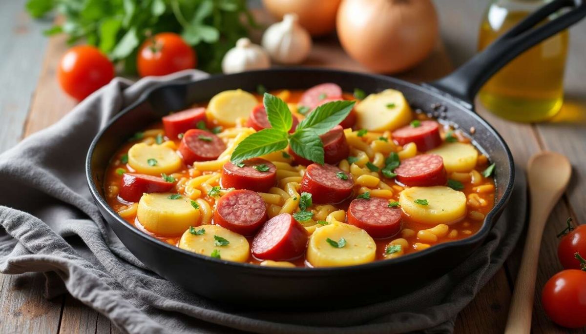 Savourez la simplicité : saucisse de Toulouse et pommes de terre au Cookeo