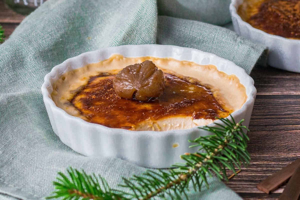 La crème brûlée revisitée aux châtaignes pour un automne gourmand